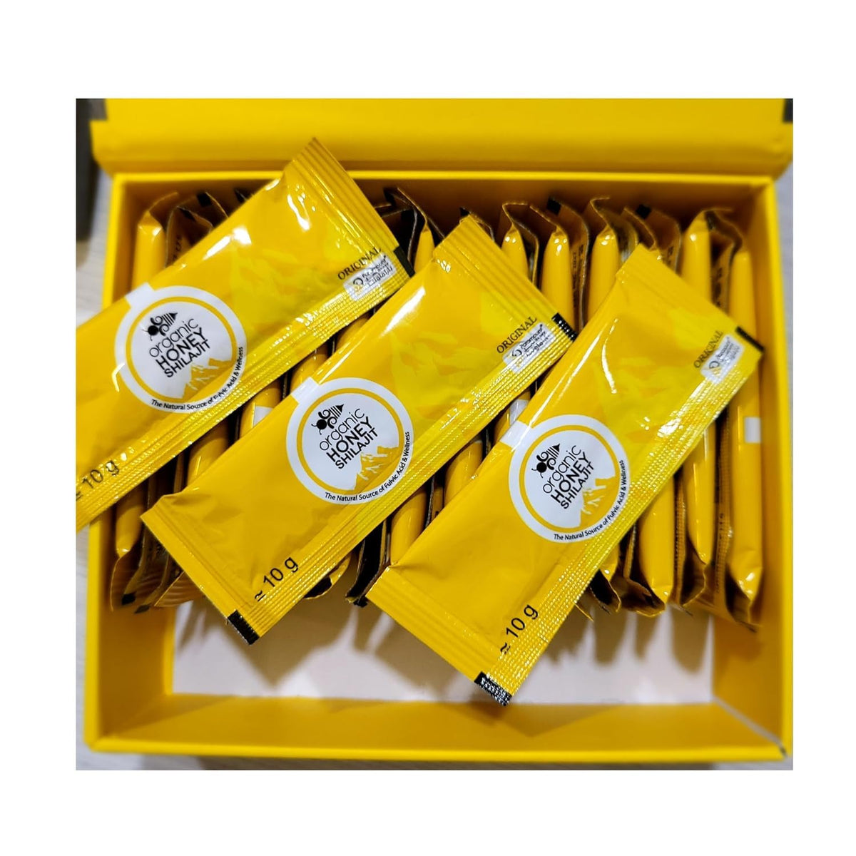 Paramount Organic Shilajit Honey with Clove & Cinnamon For-Men, (Pack of 10Sachets x 10g each)