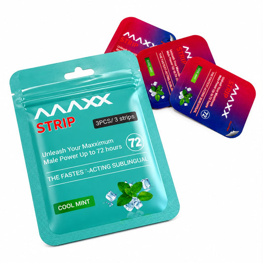 Maxx Chewable Strips - 72h Energy Boost, Organic Herbs & Mint