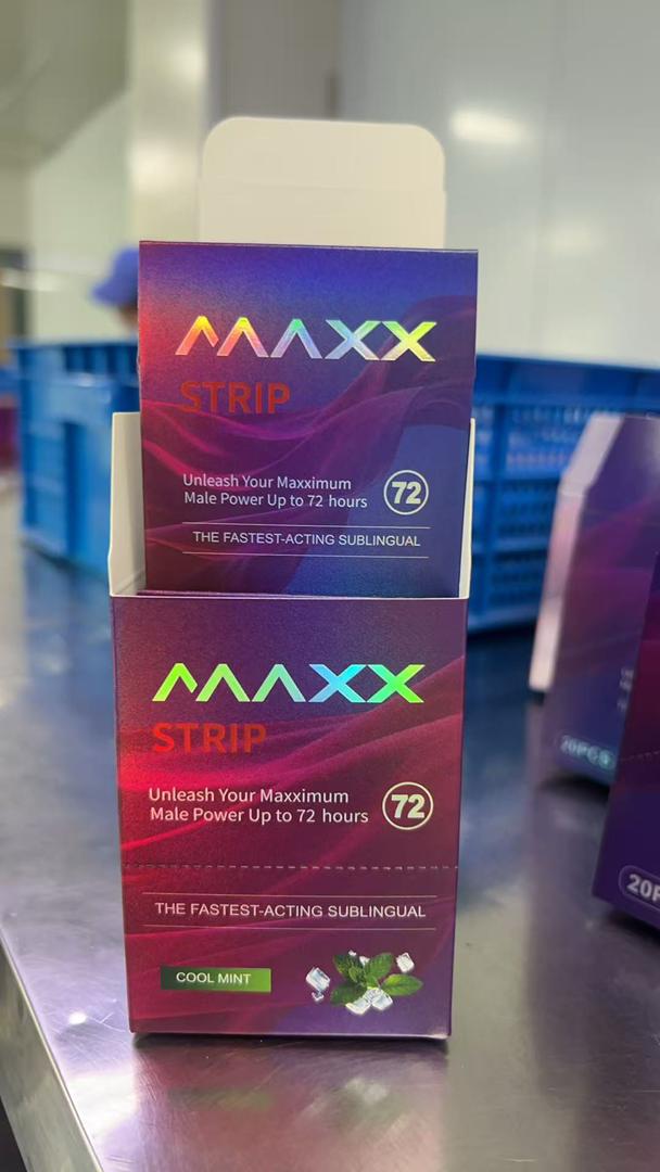 Maxx Chewable Strips - 72h Energy Boost, Organic Herbs & Mint