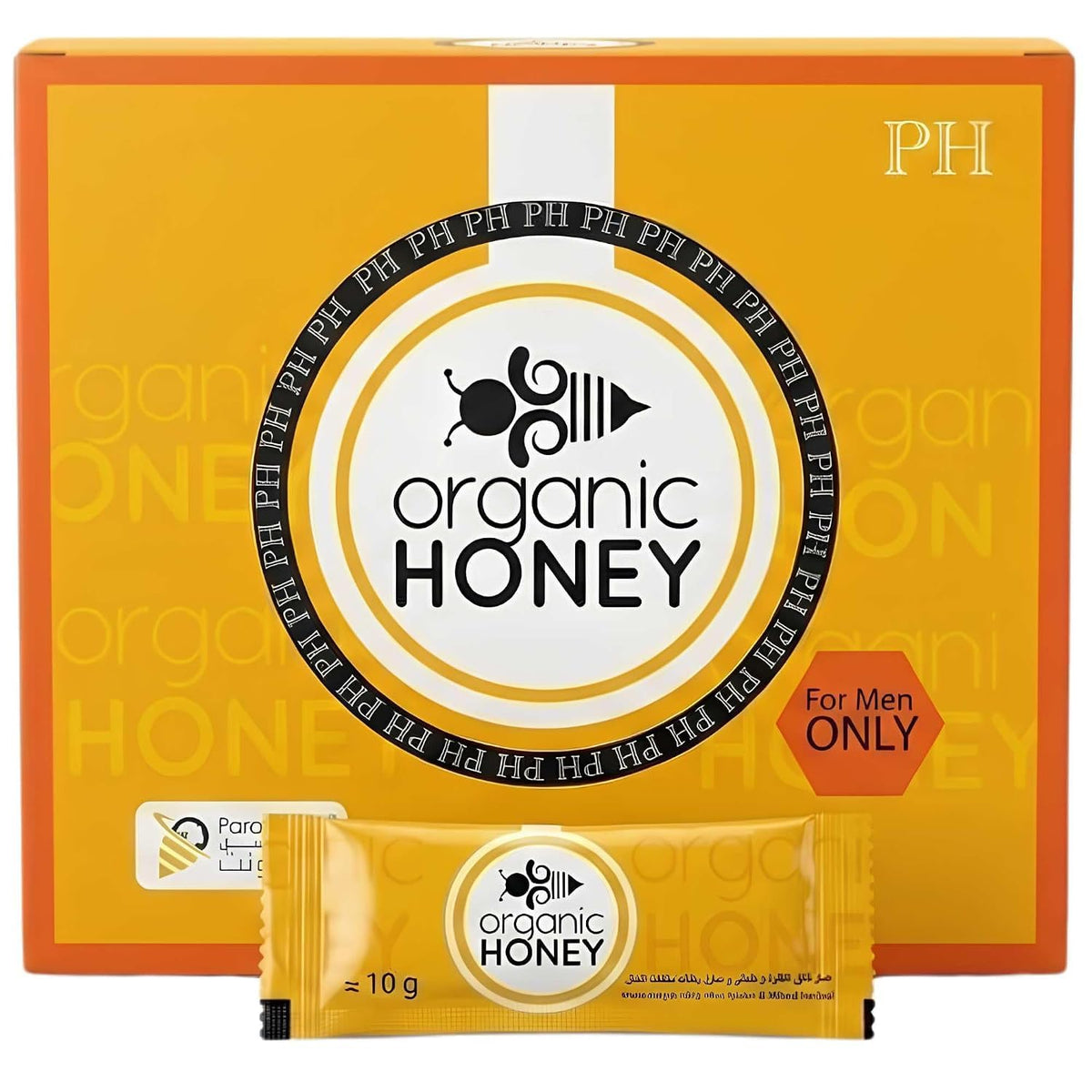 Paramount Organic Honey Sachets For-Men, 12 Pack 10g, 120G Net 4.3Oz